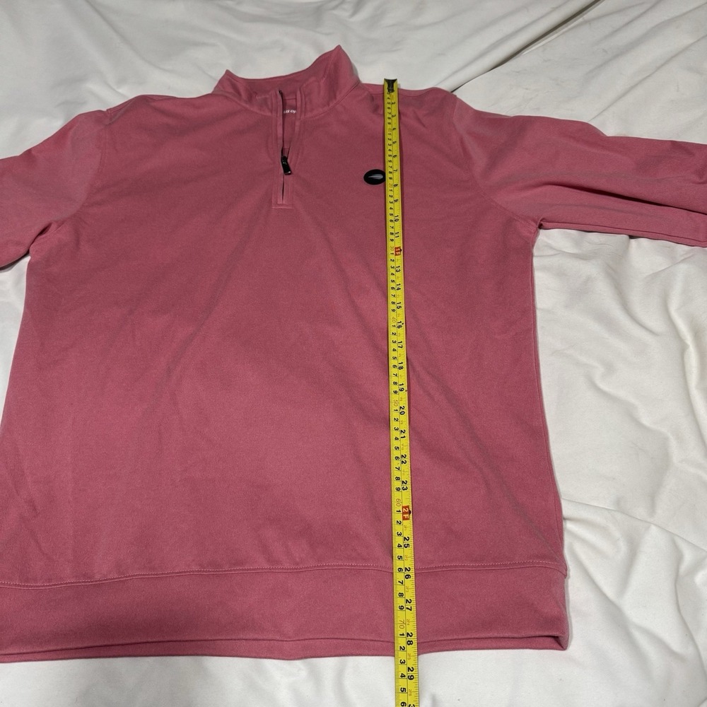 Official US Open Tennis Pink 1/4 Quarter Zip Pullover Long Sleeve Men's Large - Picture 9 of 10